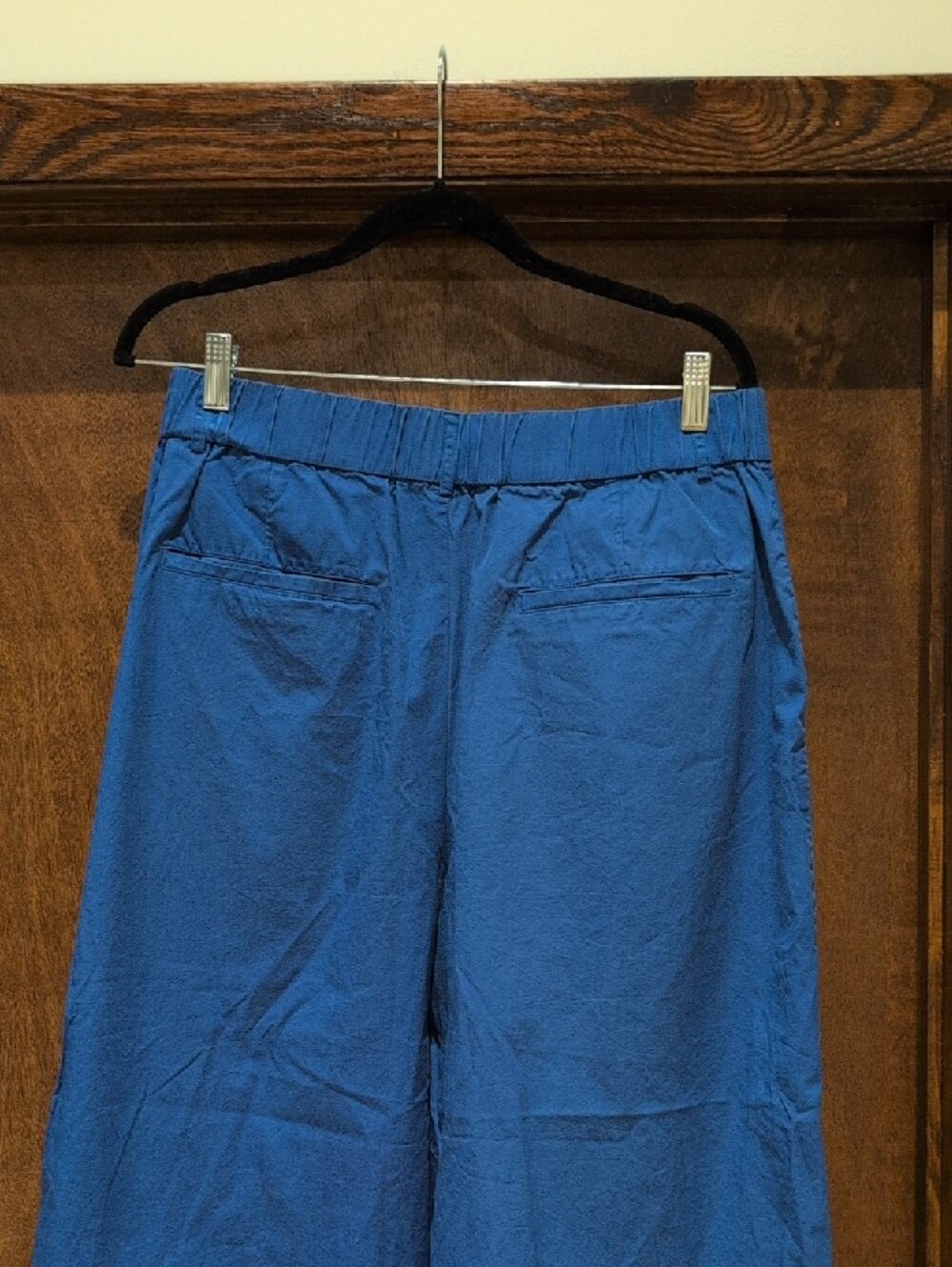 Anthropologie x Mare Mare Wide-Leg Cropped Pants in Cobalt Blue 100% cotton - Picture 4 of 6